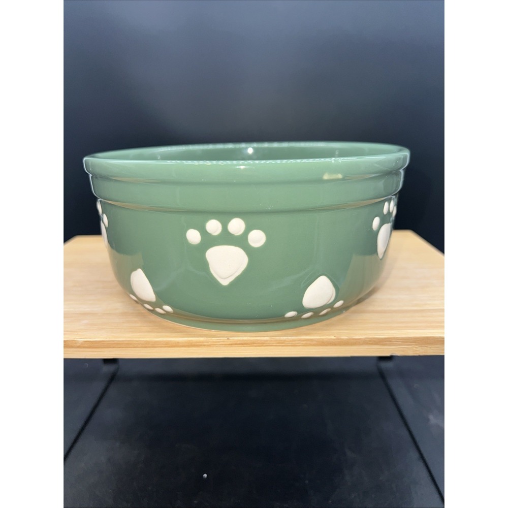 Petrageous Designs Hand-crafted Stoneware Dog Water Food Bowl 7" Width